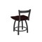 Holland Bar Stool Co 18" Low Back Swivel Vanity Stool, Pewter Finish, Dark Cherry Oak Seat 82118PWDCOak - alternate 2